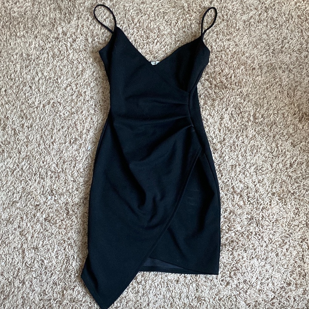 Black mini dress